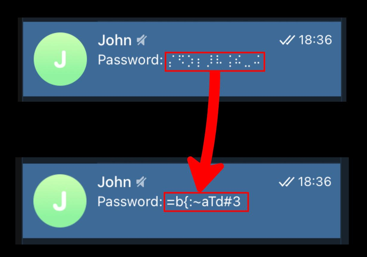 Telegram spoiler vulnerability